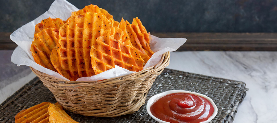 Sweet Potato Waffle Chips